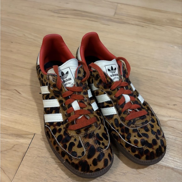 adidas Shoes - Adidas Originals OG Samba Cheetah Print Sneakers with Red Highlights women’s 8.5